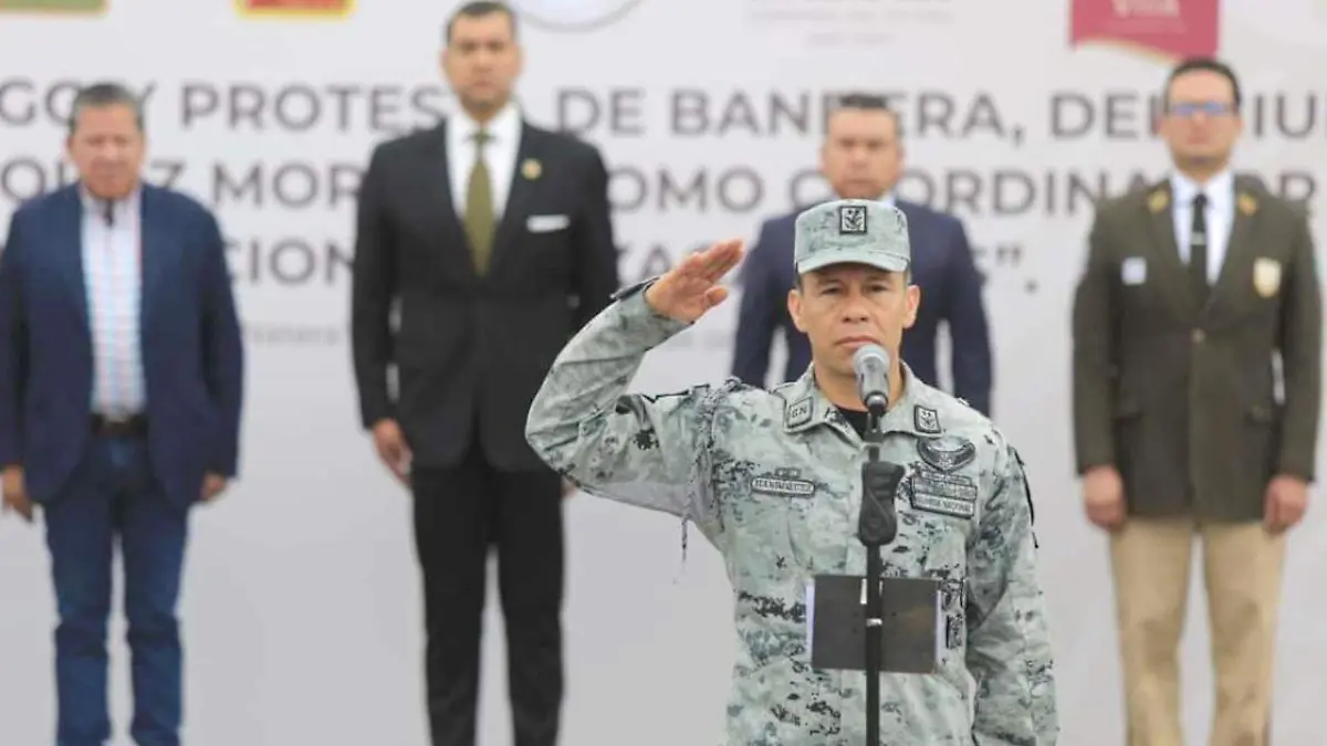 Toma de protesta nuevo coordinador de la Guardia Nacional en Zacatecas